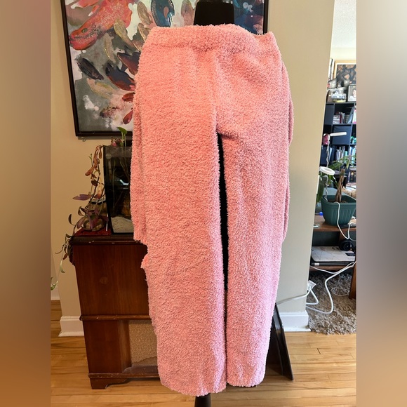 Fuzzy Pink Robe and Pant Set - Picture 4 of 4